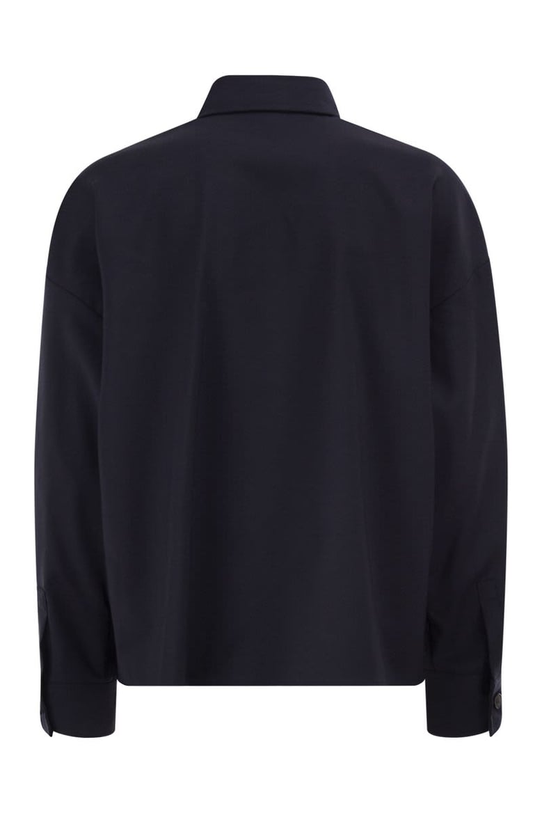 wkdmulino - cropped wool canvas jacket by Selfnex