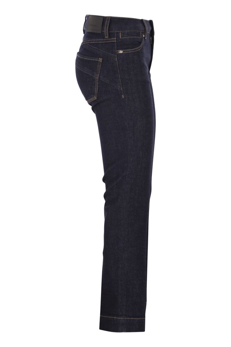 spdrecord - perfect mini flare jeans by Selfnex