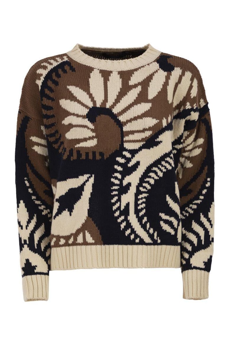 wkdcelebre - patterned cotton crew neck by Selfnex