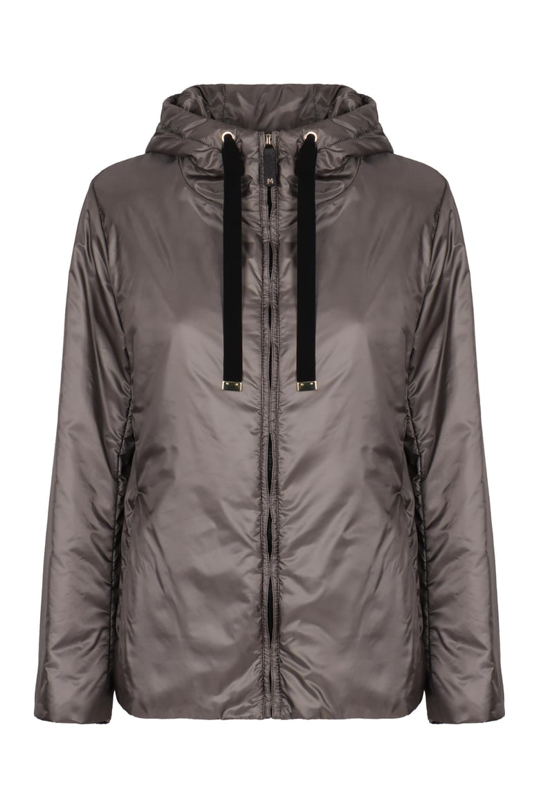 padded jacket greenh with hood by Selfnex