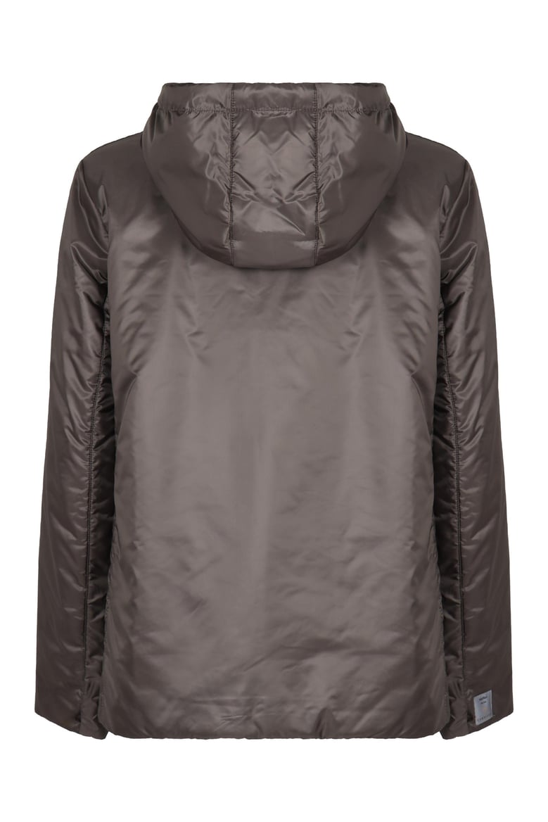 padded jacket greenh with hood by Selfnex