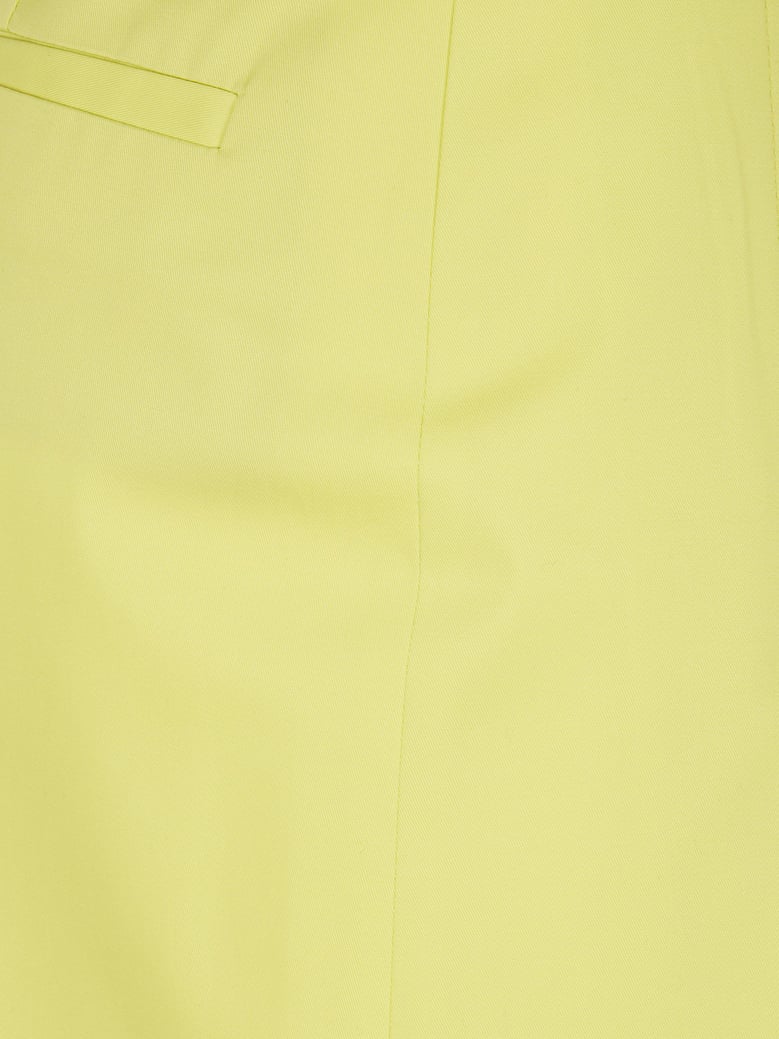 pleated cotton twill skirt by Selfnex