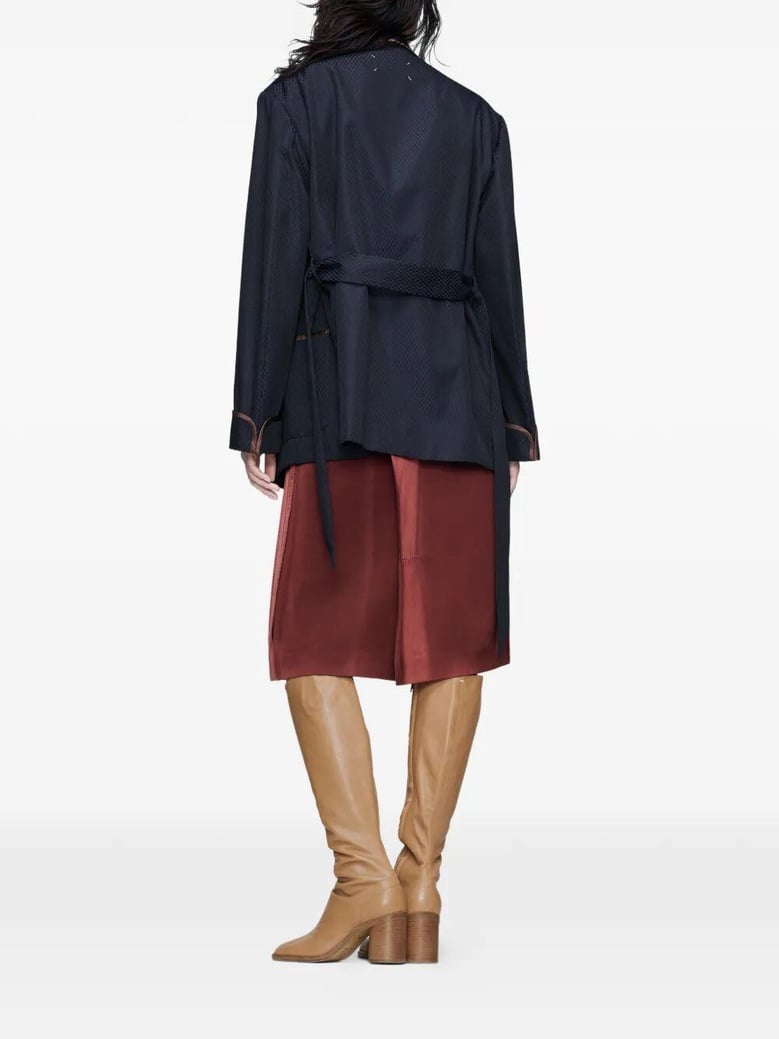 belted coat by Selfnex