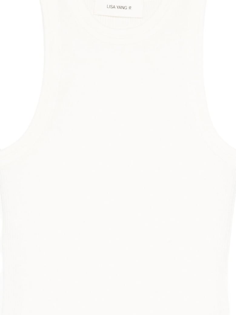 amya cotton and cashmere top by Selfnex