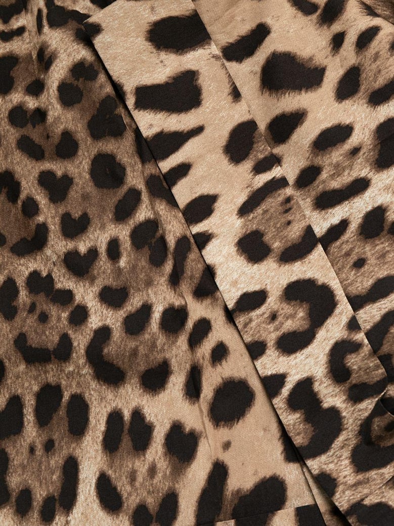 leopard print poplin shorts by Selfnex