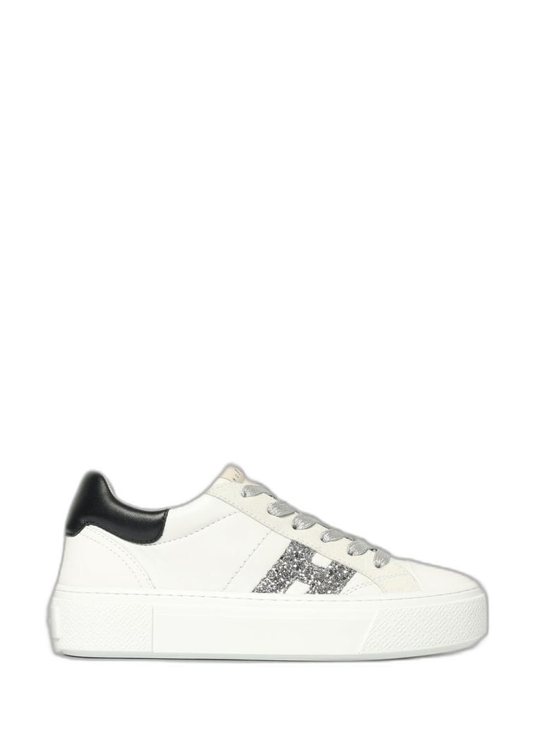 hogan crosswind nappa leather and suede sneakers with glitter h detail by Selfnex