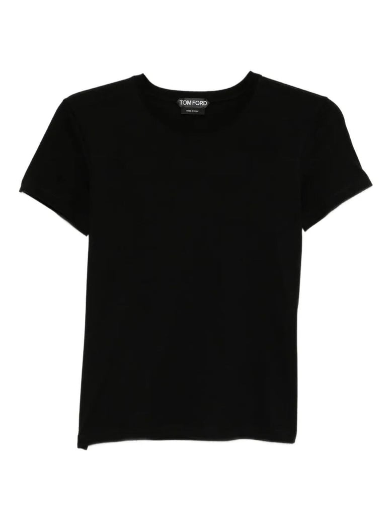 cotton t-shirt with tf logo embroidery by Selfnex