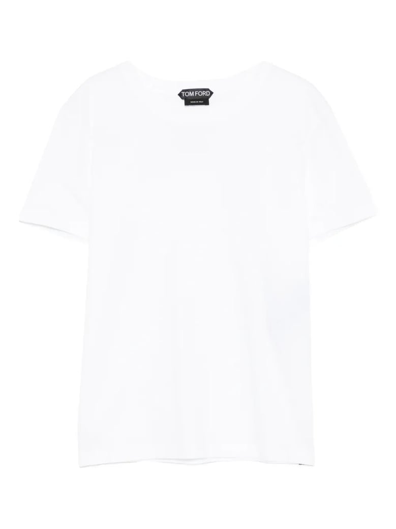 cotton t-shirt with tf logo embroidery by Selfnex