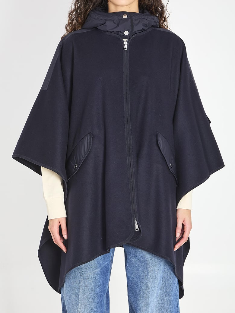hooded cape jacket by Selfnex