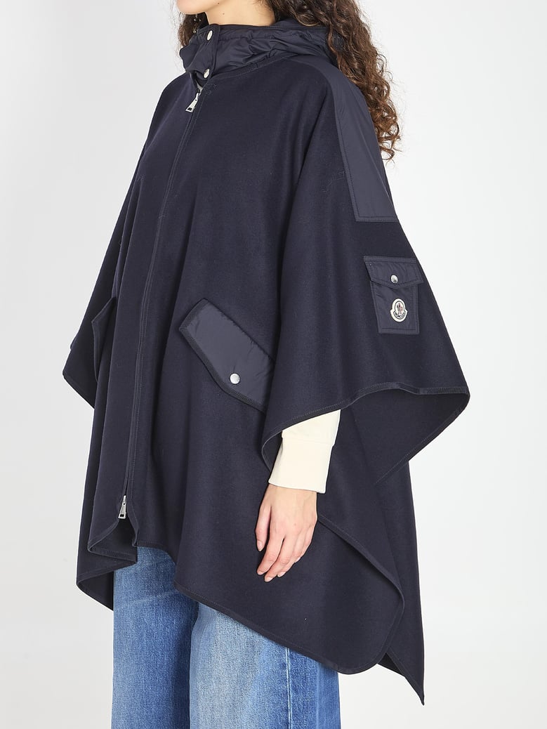 hooded cape jacket by Selfnex