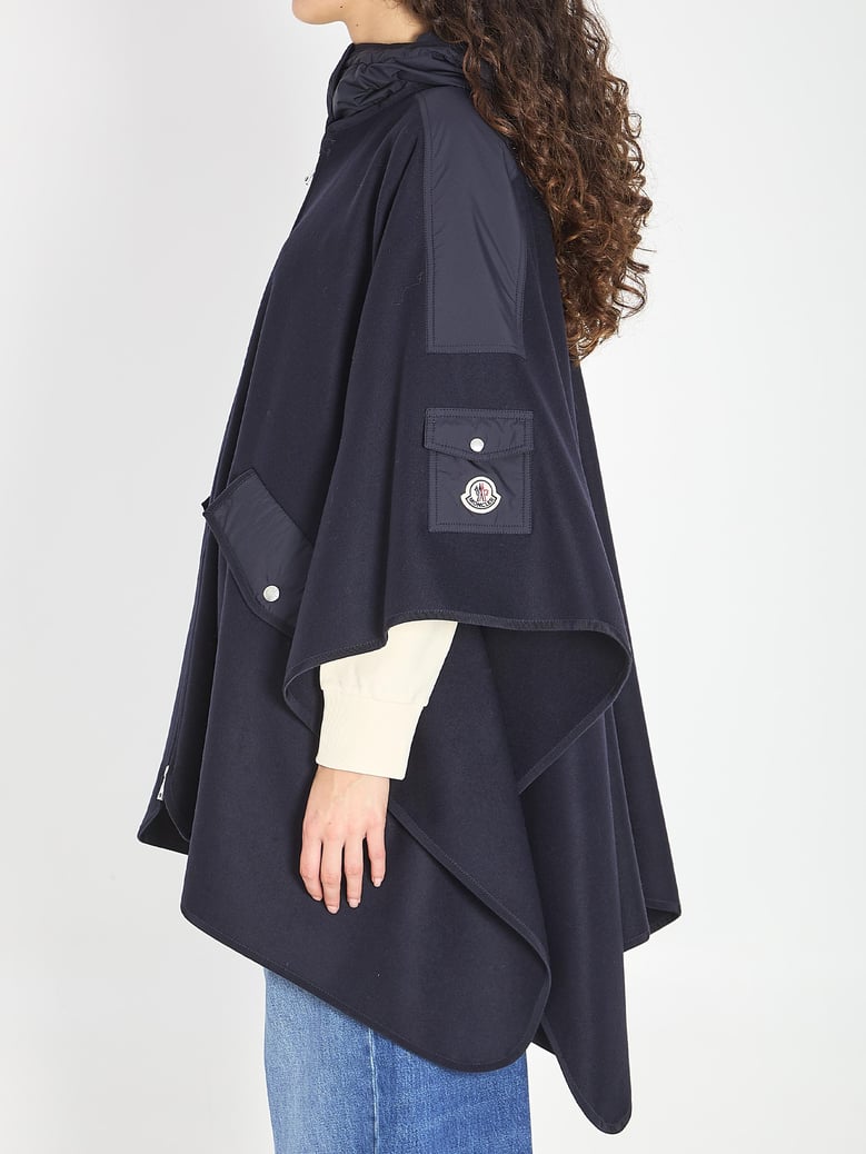 hooded cape jacket by Selfnex