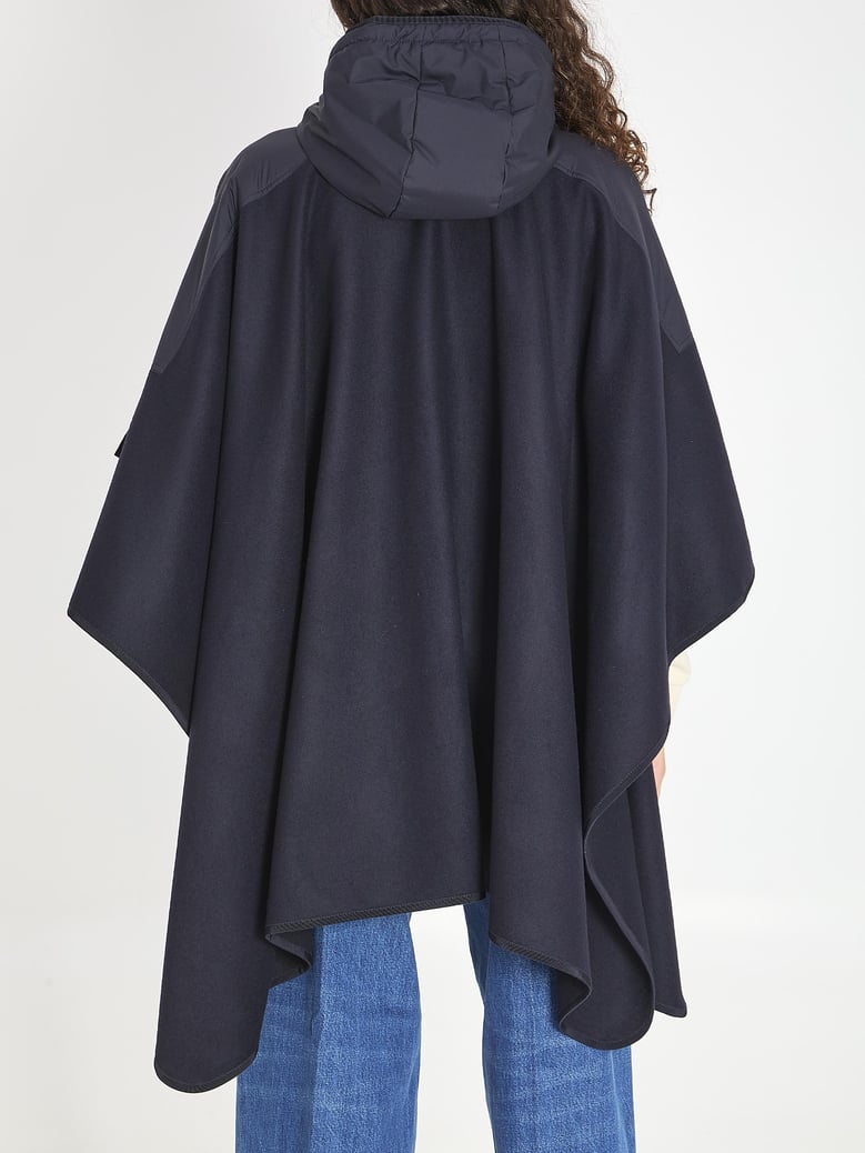 hooded cape jacket by Selfnex