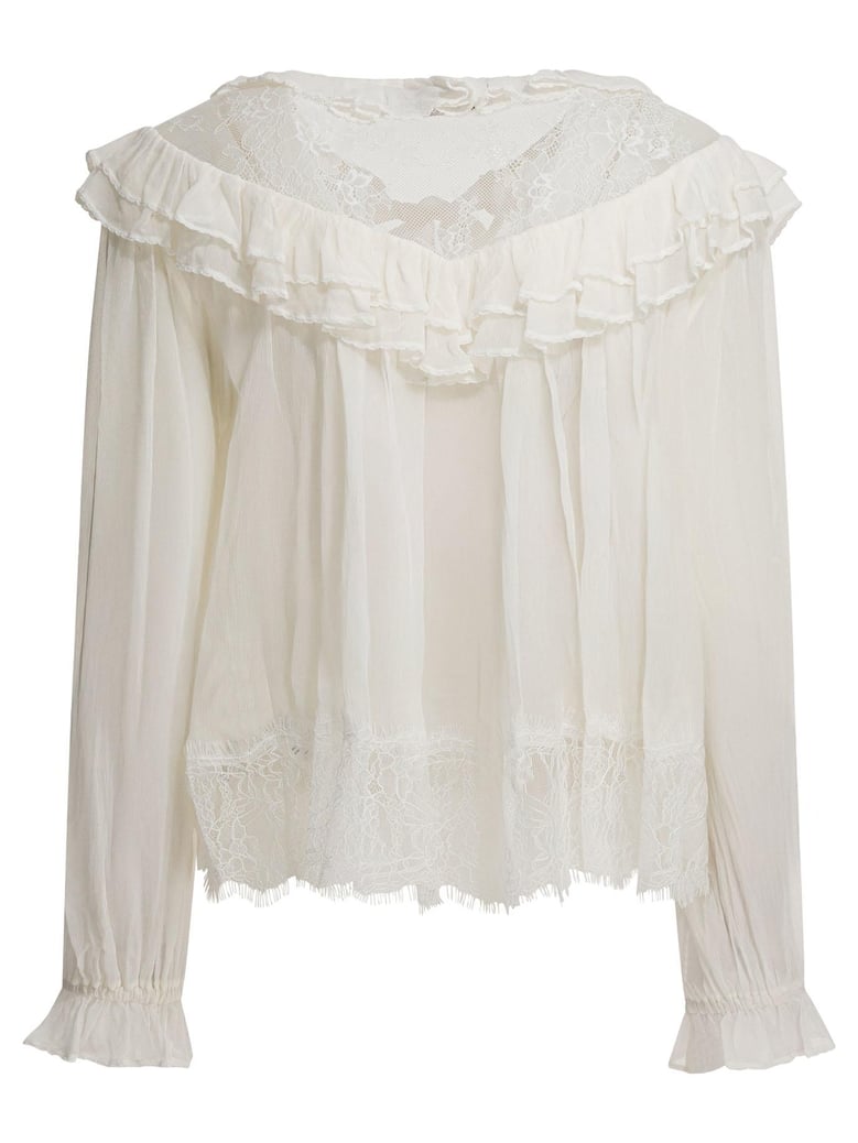 georgette lace blouse by Selfnex