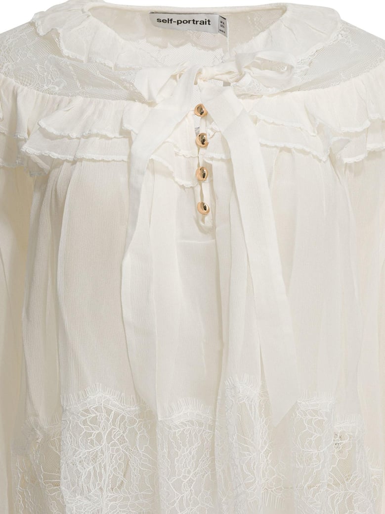 georgette lace blouse by Selfnex
