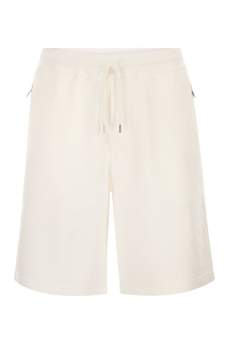 techno cotton fleece bermuda shorts by Selfnex