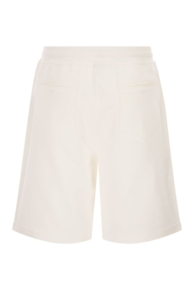 techno cotton fleece bermuda shorts by Selfnex