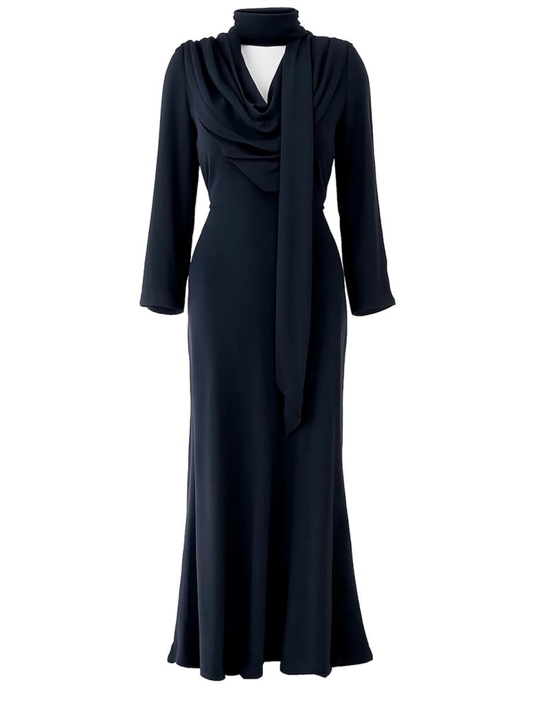 long draped dress by Selfnex