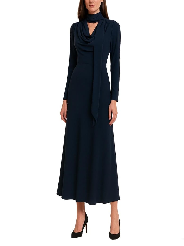 long draped dress by Selfnex
