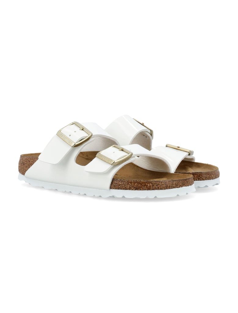 arizona birko pantent white sneakers by Selfnex
