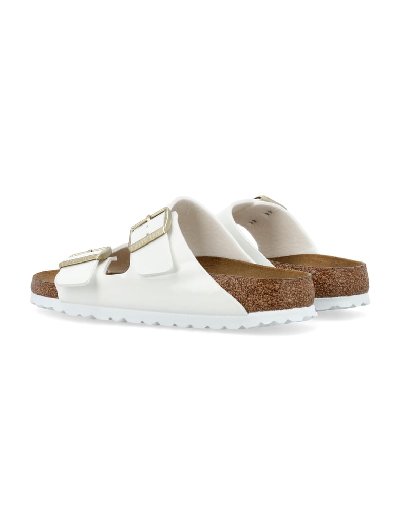 arizona birko pantent white sneakers by Selfnex