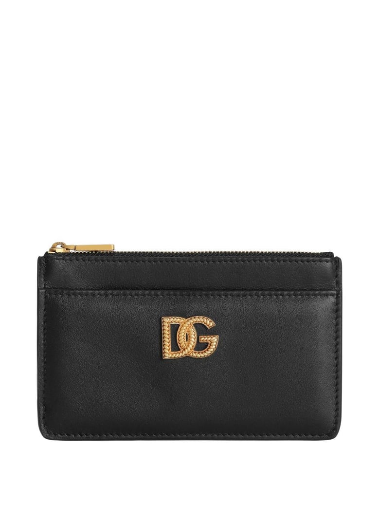 calfskin card holder with dg logo by Selfnex