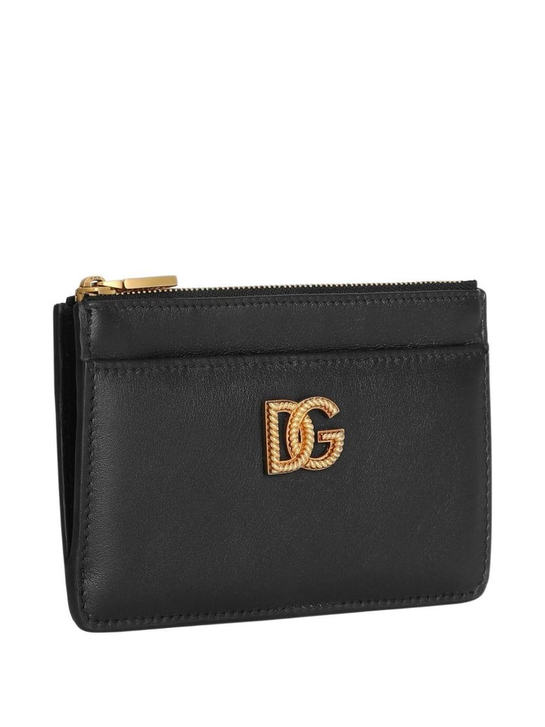 calfskin card holder with dg logo by Selfnex