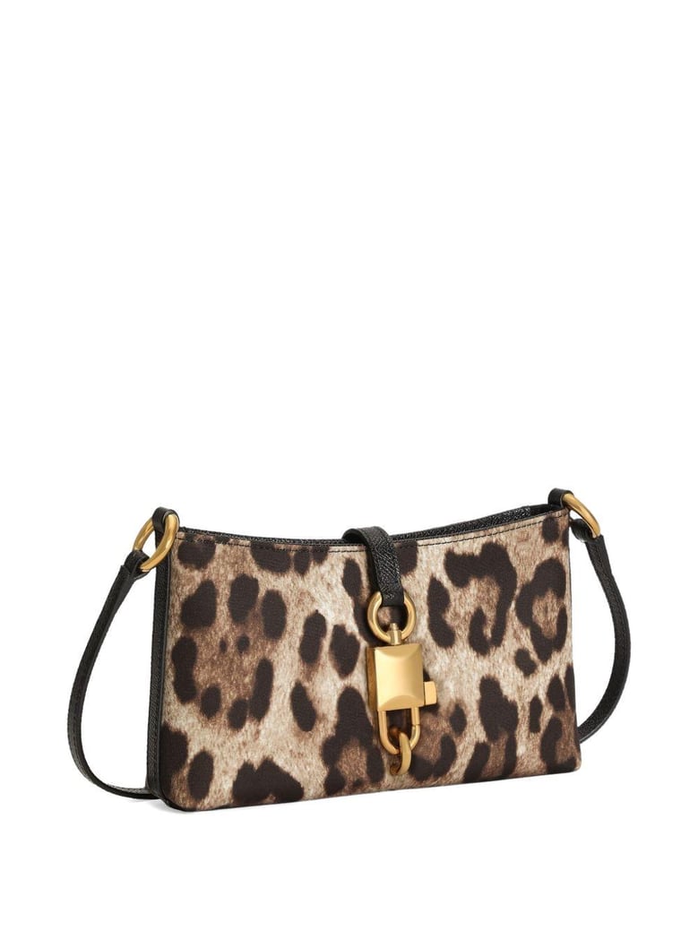 leopard-print lock shoulder bag by Selfnex