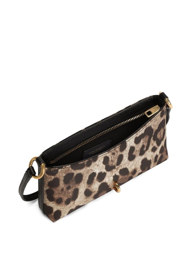 leopard-print lock shoulder bag by Selfnex