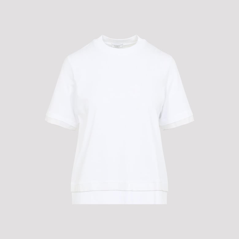 white cotton t-shirt by Selfnex