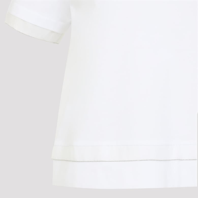 white cotton t-shirt by Selfnex