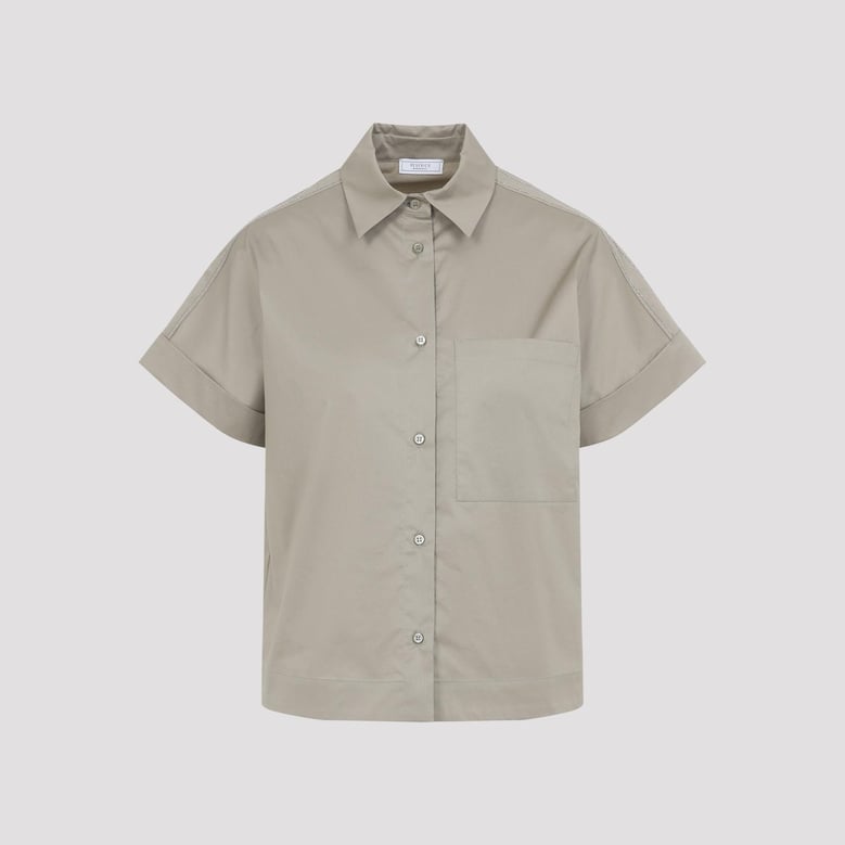 green cotton shirt by Selfnex