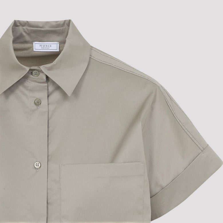 green cotton shirt by Selfnex