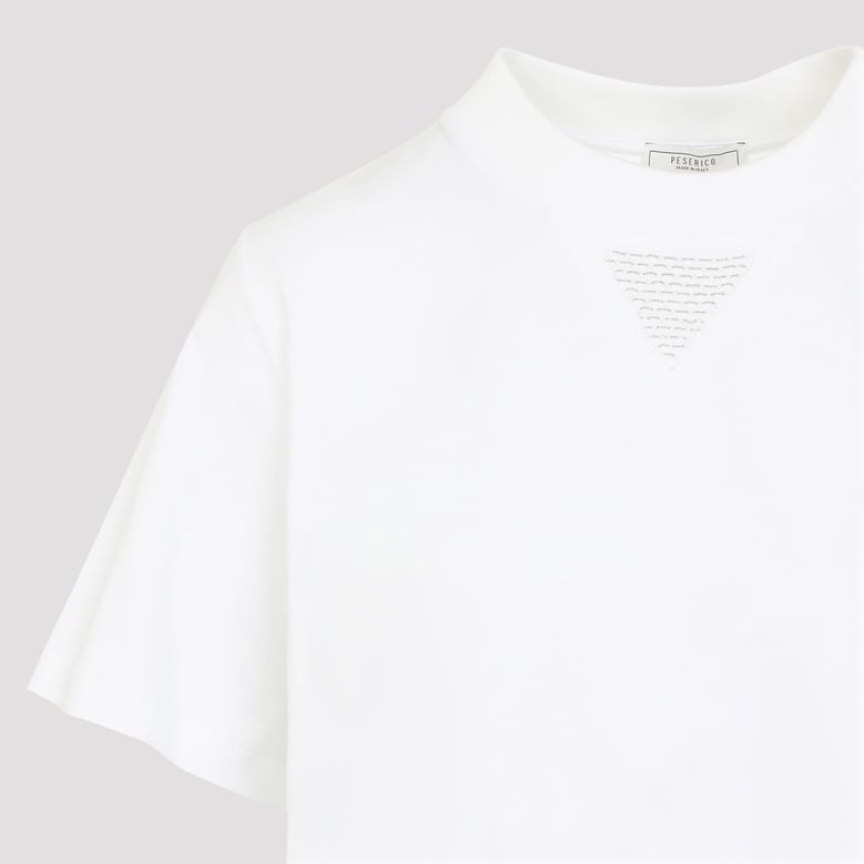 white cotton t-shirt by Selfnex