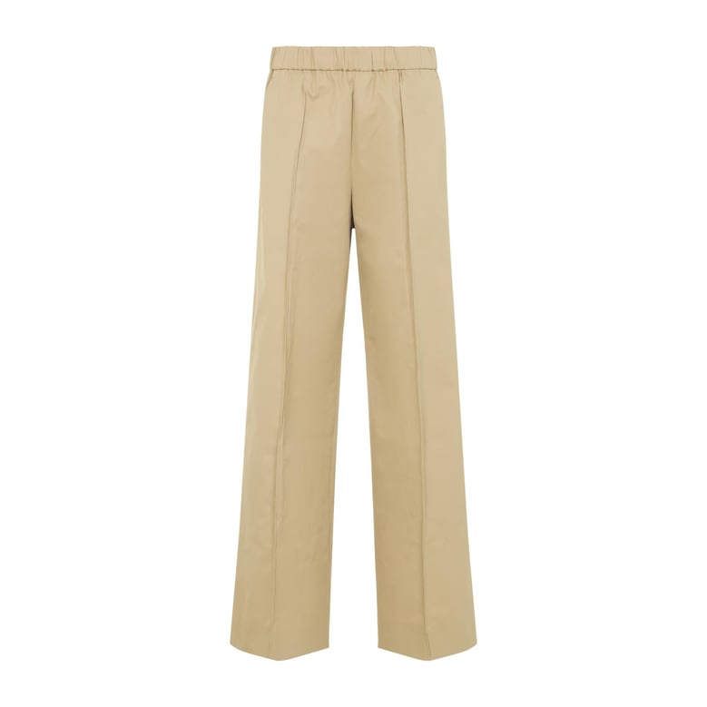 dark beige track inspired relaxed cotton pants by Selfnex