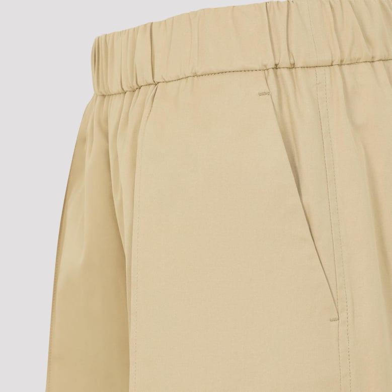 dark beige track inspired relaxed cotton pants by Selfnex