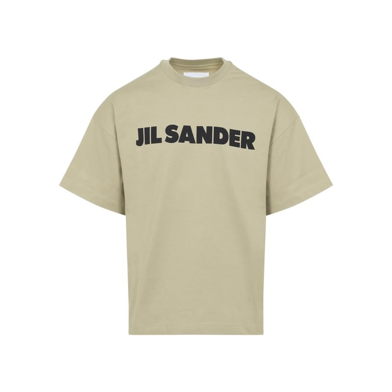 beige logo cotton t-shirt by Selfnex