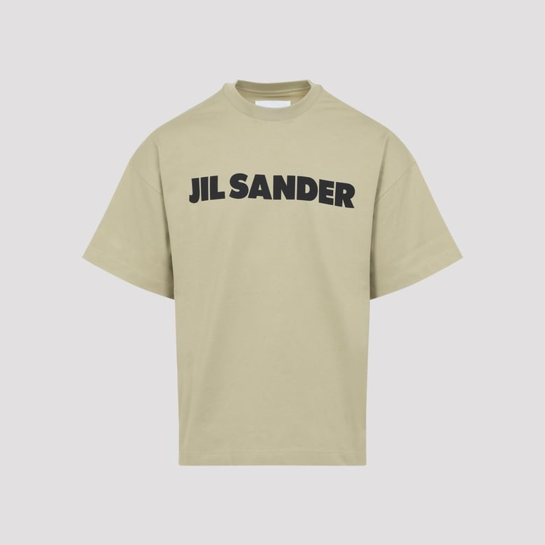beige logo cotton t-shirt by Selfnex