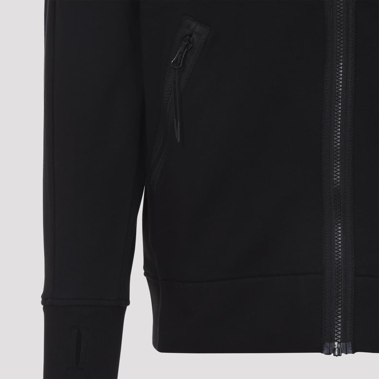 black open cotton hoodie by Selfnex