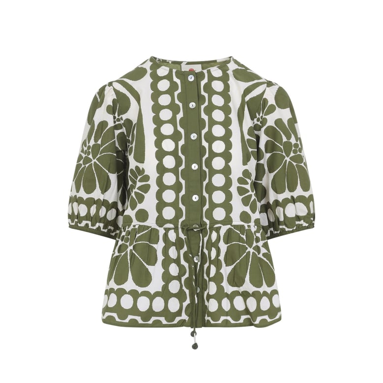 green palermo cotton shirt by Selfnex