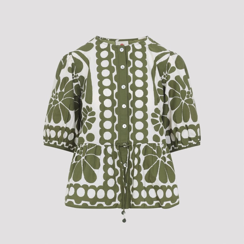 green palermo cotton shirt by Selfnex