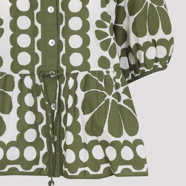 green palermo cotton shirt by Selfnex