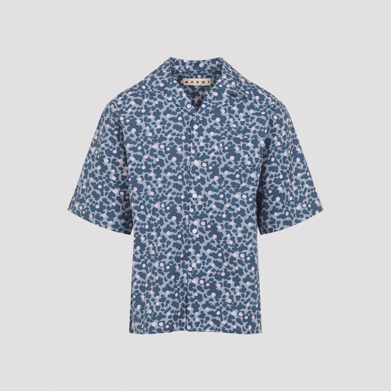 blue ss cotton shirt by Selfnex