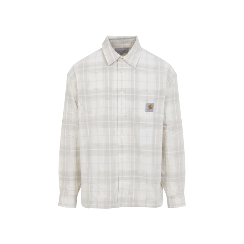 beige ls wilber cotton shirt by Selfnex