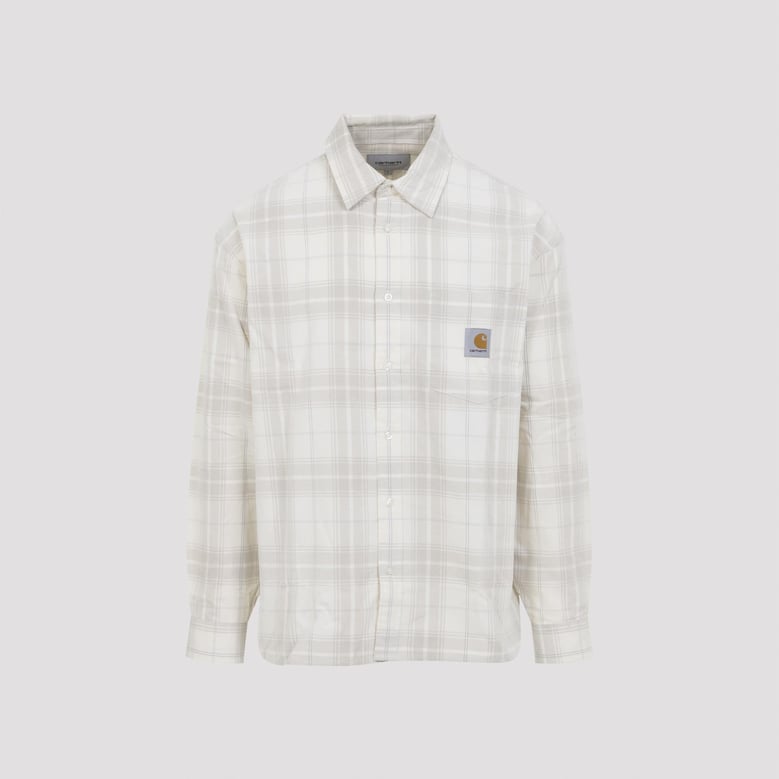 beige ls wilber cotton shirt by Selfnex