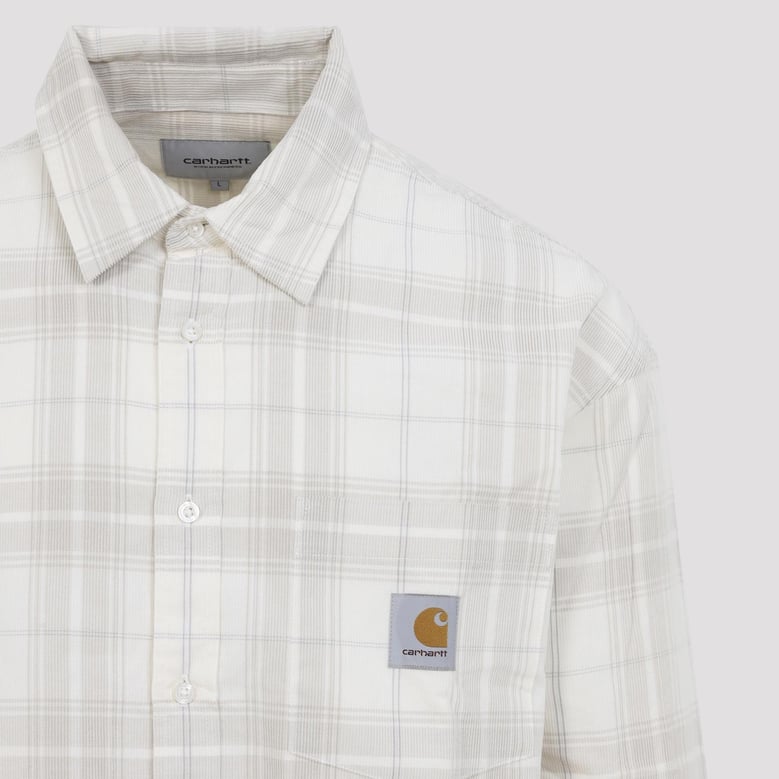 beige ls wilber cotton shirt by Selfnex