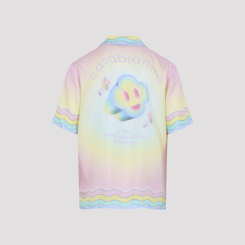 multicolor for the love of dance silk shirt by Selfnex