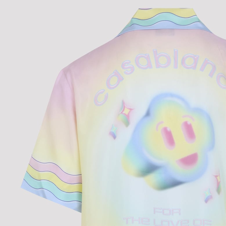 multicolor for the love of dance silk shirt by Selfnex