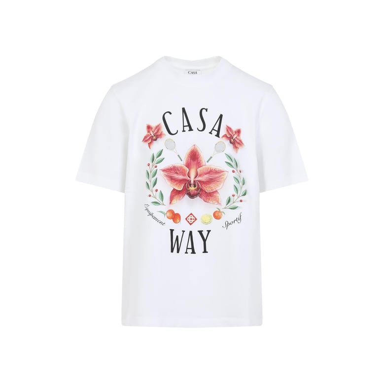 white casa way cotton t-shirt by Selfnex