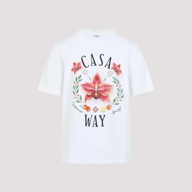 white casa way cotton t-shirt by Selfnex