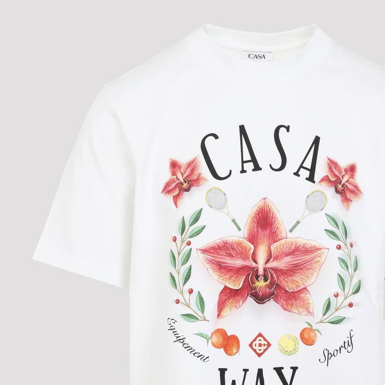 white casa way cotton t-shirt by Selfnex